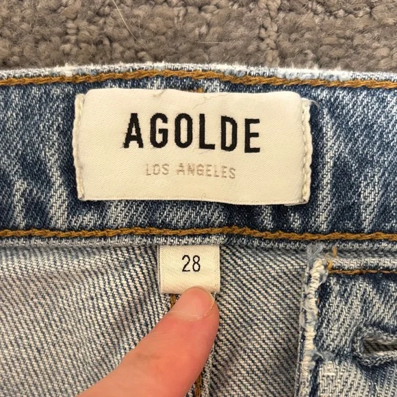 Agolde Riley size 28 Classic Blue Jeans like new